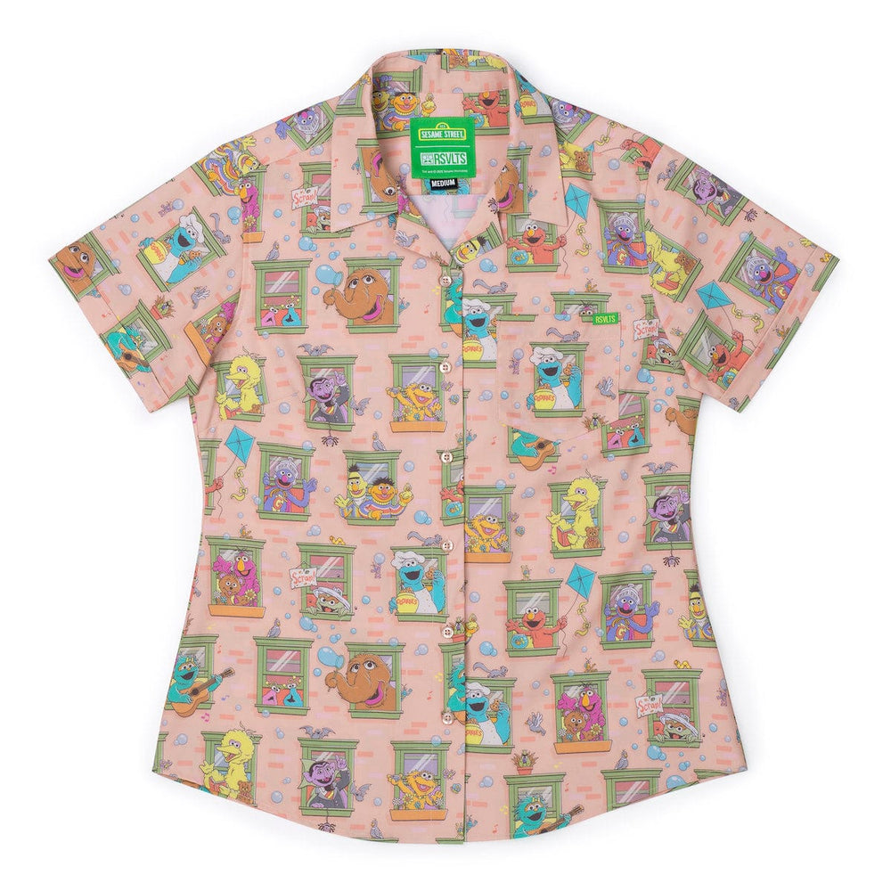 Sesame Street "Welcome to the Neighborhood" – Women's KUNUFLEX Short Sleeve Shirt - Image 2