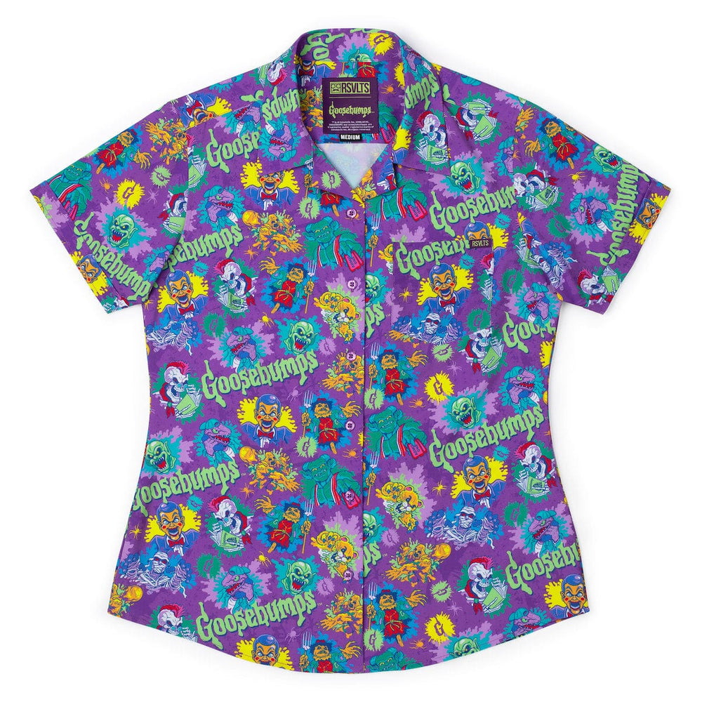 Goosebumps "Scared Sheetless" – Women's KUNUFLEX Short Sleeve Shirt - Image 2