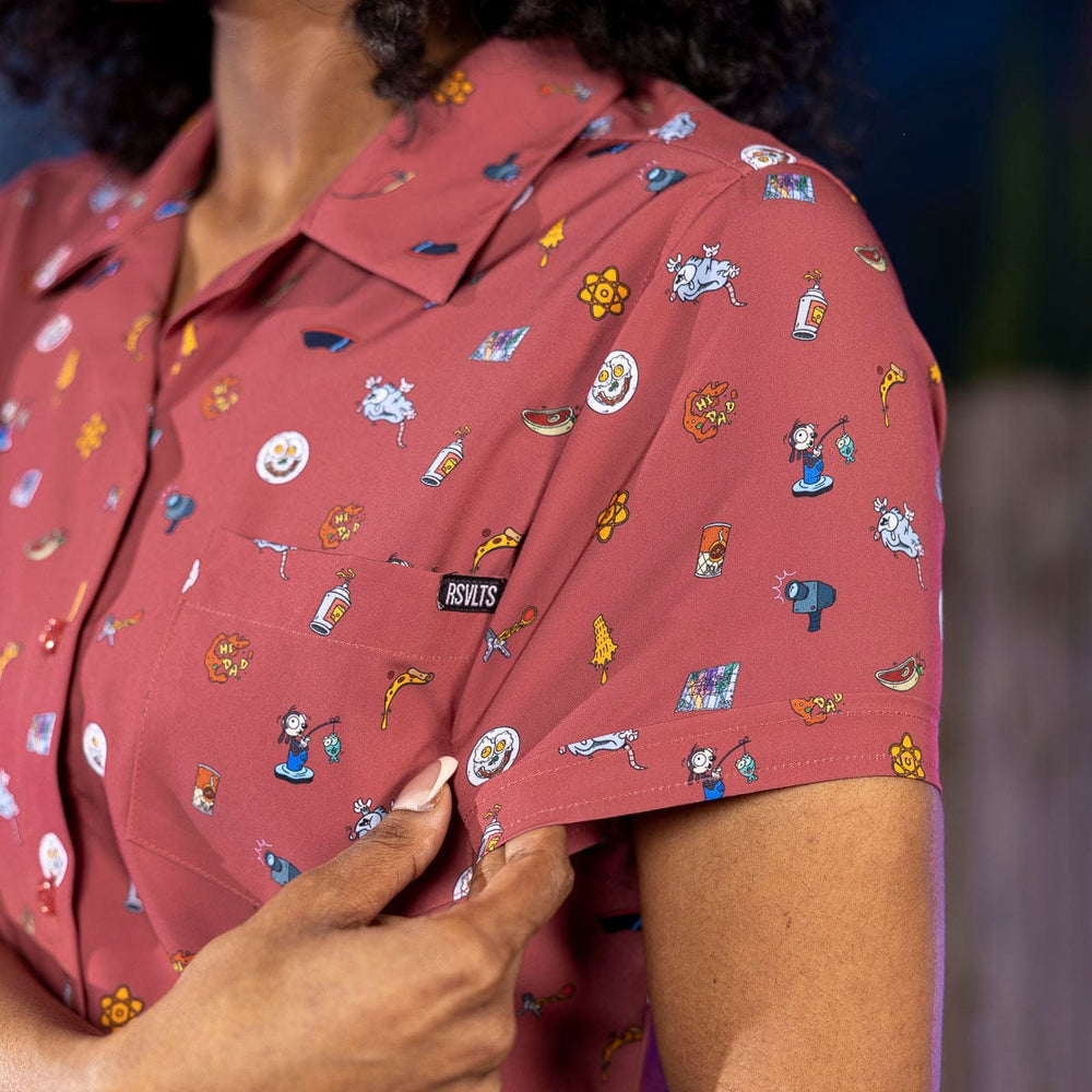 Disney’s A Goofy Movie "Road Trip Trinkets" – Women's KUNUFLEX Short Sleeve Shirt - Image 5