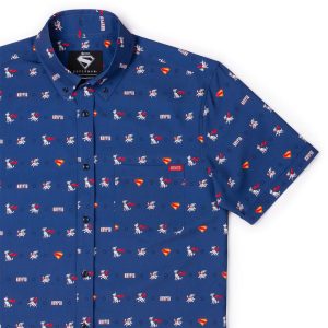 Superman™ "Pup, Pup, and Away!" – KUNUFLEX Short Sleeve Shirt