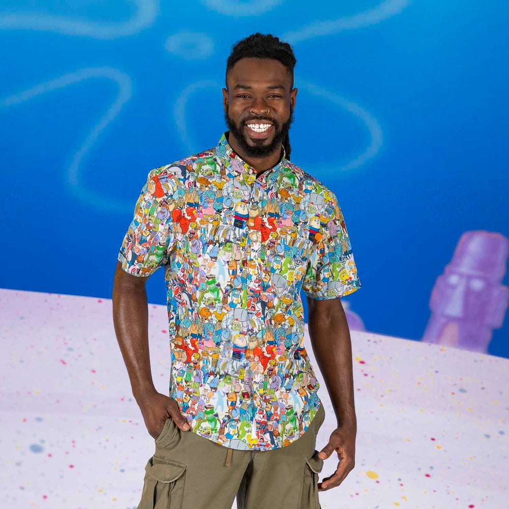 SpongeBob "Welcome to Bikini Bottom" – KUNUFLEX Short Sleeve Shirt - Image 2