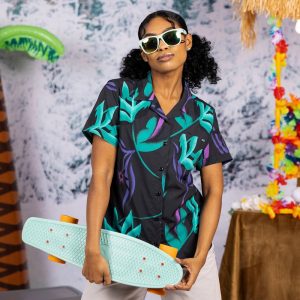 Midnight Oasis – Women's KUNUFLEX Short Sleeve Shirt