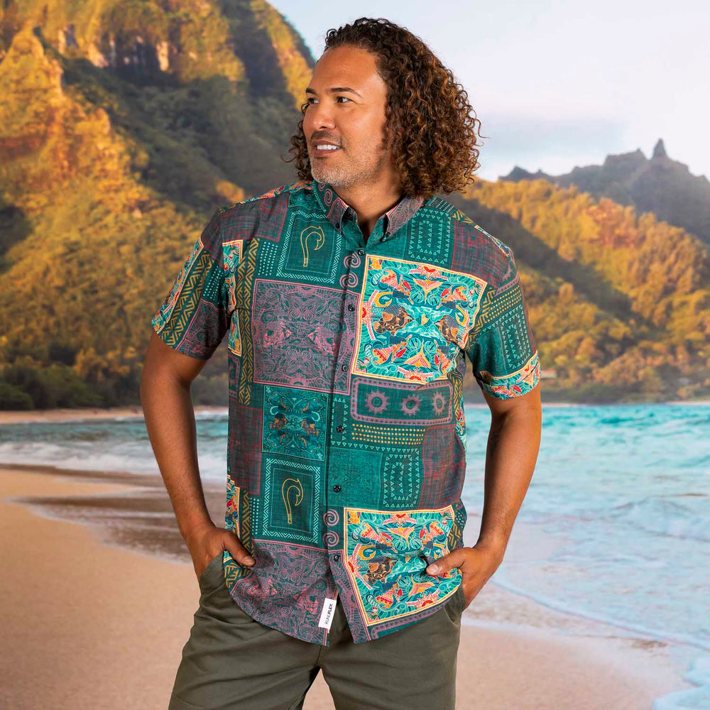 Disney’s Moana "Ocean Tapestry (Multicolor)" – KUNUFLEX Short Sleeve Shirt - Image 2