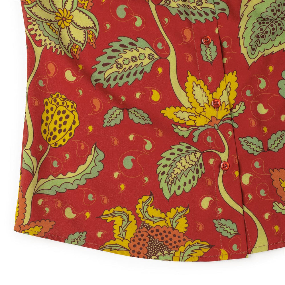 ‘70s Retro "Baba O’Redly" – Women's KUNUFLEX Short Sleeve Shirt - Image 7