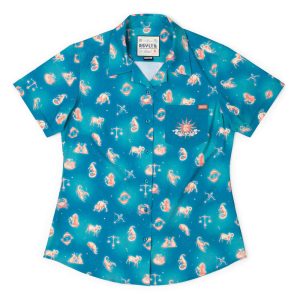 Star-Crossed Cosmos – Women's KUNUFLEX Short Sleeve Shirt