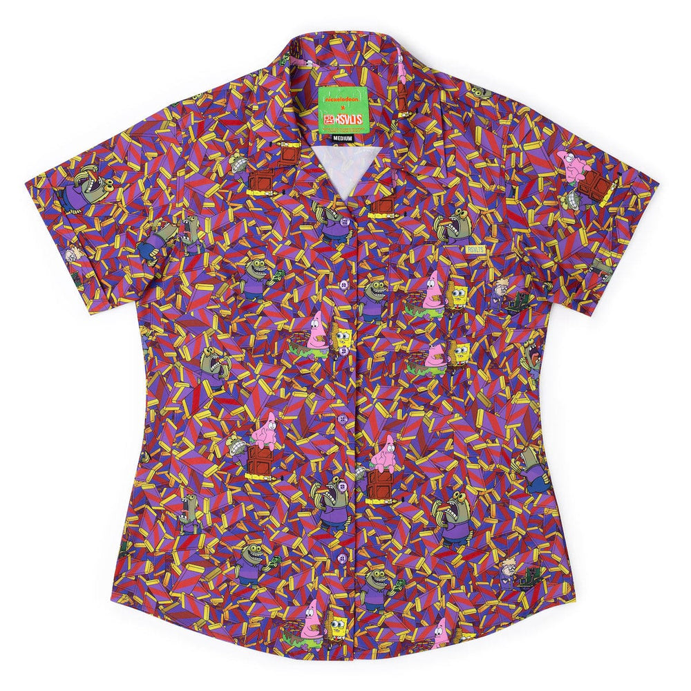 SpongeBob "CHOOOOOCOLATE!!!" – Women's KUNUFLEX Short Sleeve Shirt