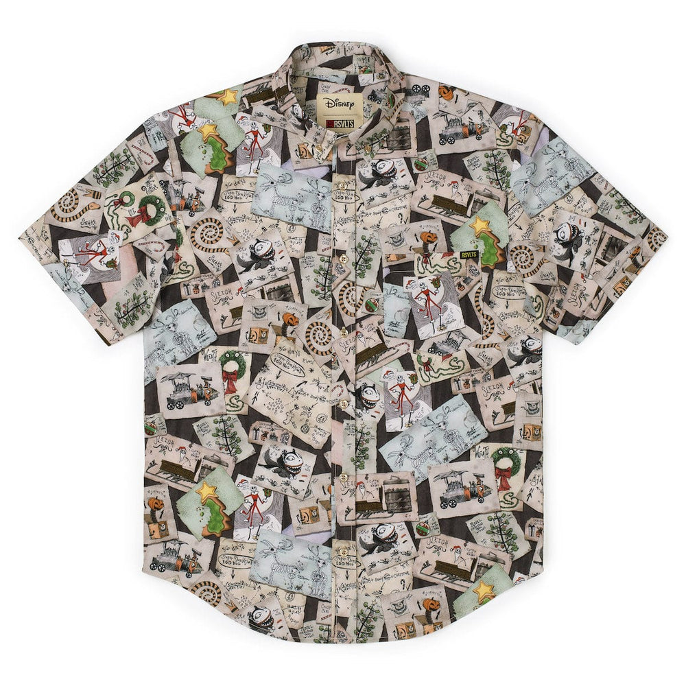 Disney Tim Burton's The Nightmare Before Christmas "Christmas Screamatics" – KUNUFLEX Short Sleeve Shirt - Image 5