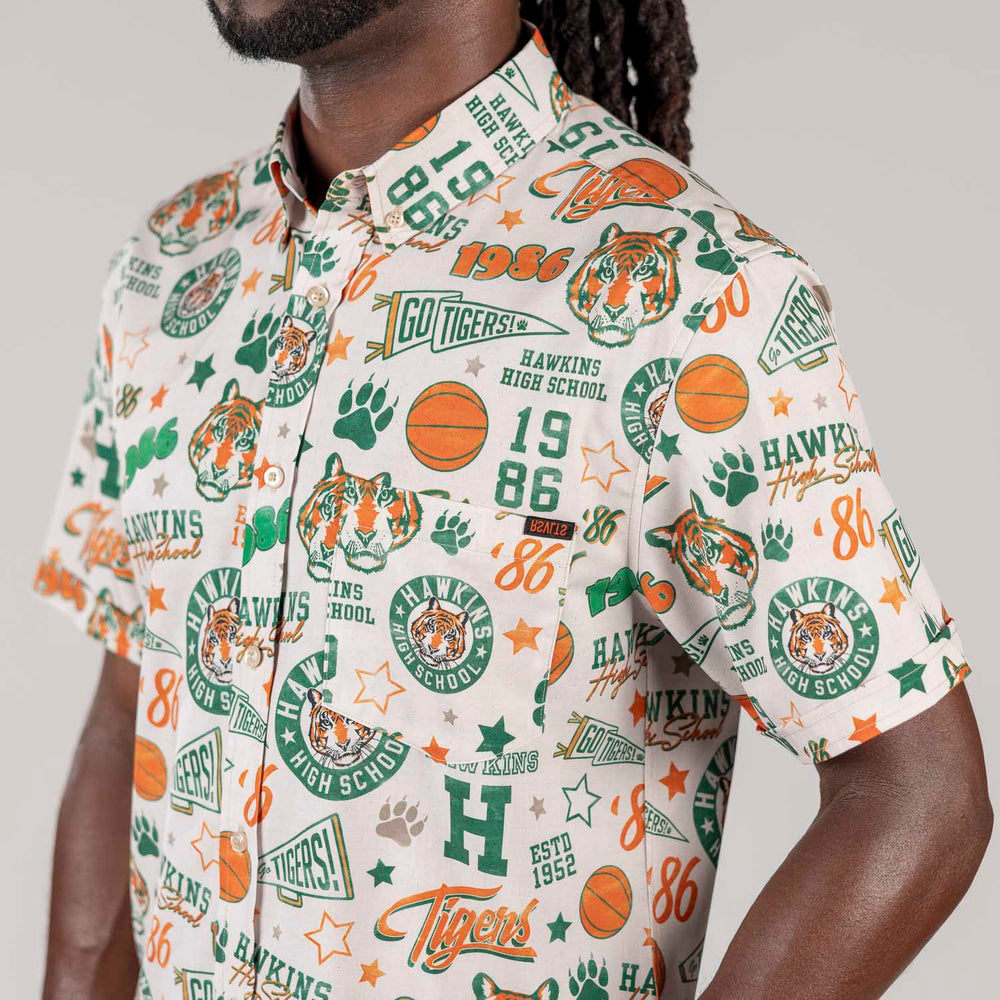 Stranger Things "Go Tigers!" – KUNUFLEX Short Sleeve Shirt - Image 4