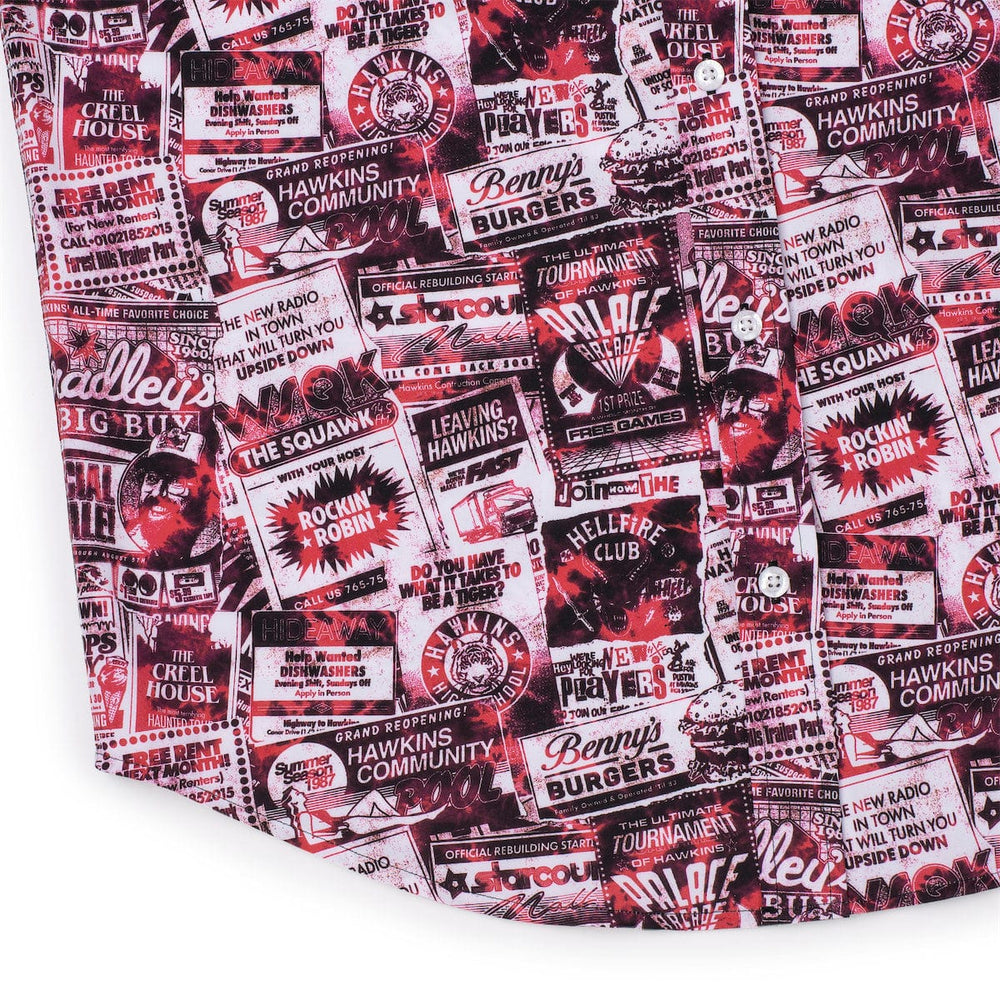 Stranger Things "The Hawkins Post" – KUNUFLEX Short Sleeve Shirt - Image 7