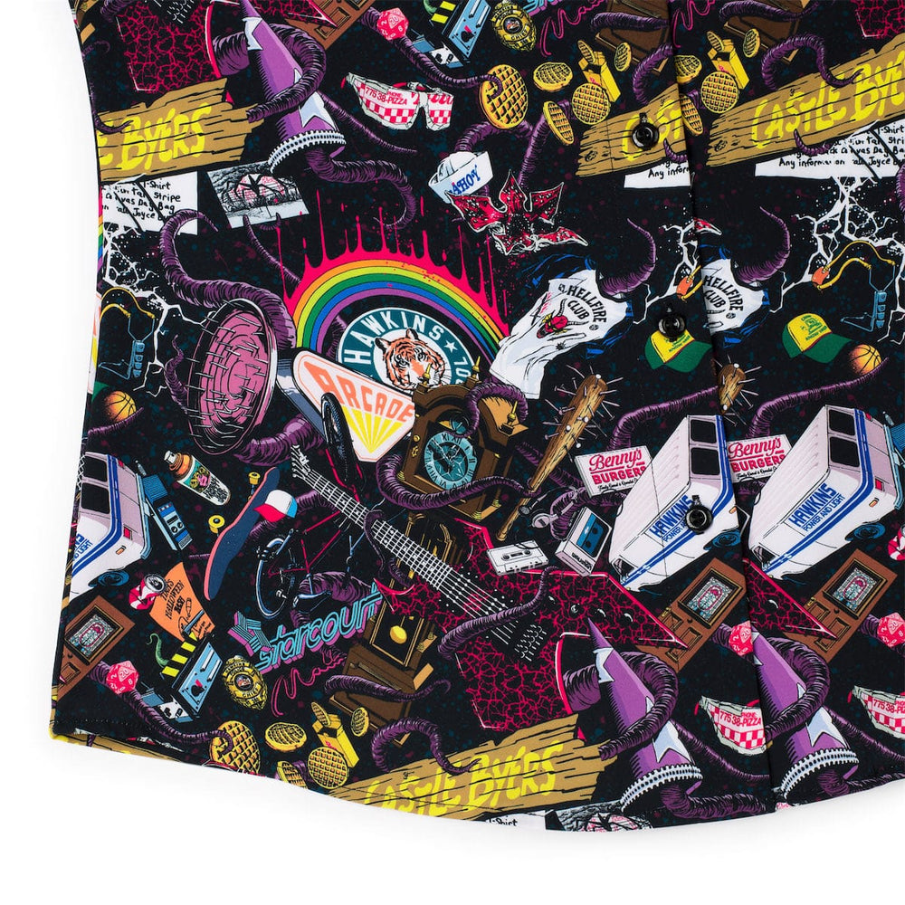 Stranger Things "Dimensions Collide" – Women's KUNUFLEX Short Sleeve Shirt - Image 7