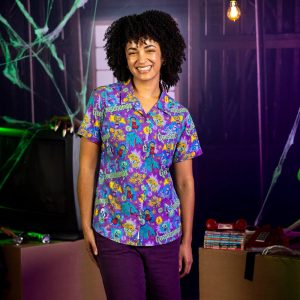 Goosebumps "Scared Sheetless" – Women's KUNUFLEX Short Sleeve Shirt
