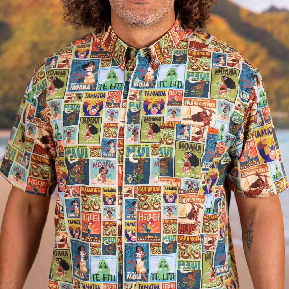 Disney’s Moana "The Ocean Is Calling" – KUNUFLEX Short Sleeve Shirt - Image 4