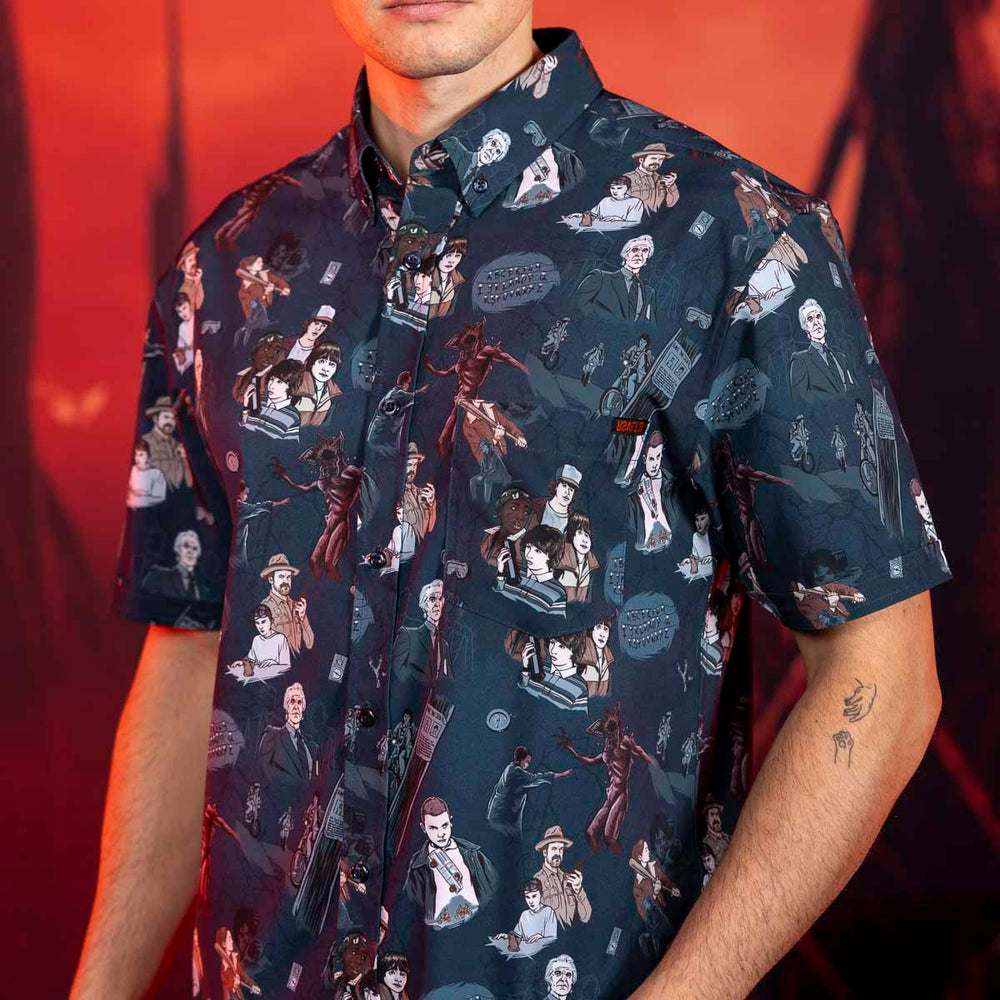 Stranger Things "Something Is Coming" – KUNUFLEX Short Sleeve Shirt - Image 4