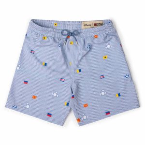 Disney "Maritime Mickey" – Stretch Seersucker Hybrid Shorts