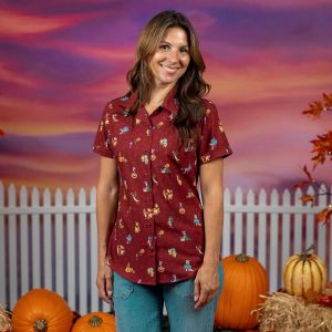 Disney’s Winnie the Pooh "Tricks & Hunny Treats" – Women's KUNUFLEX Short Sleeve Shirt