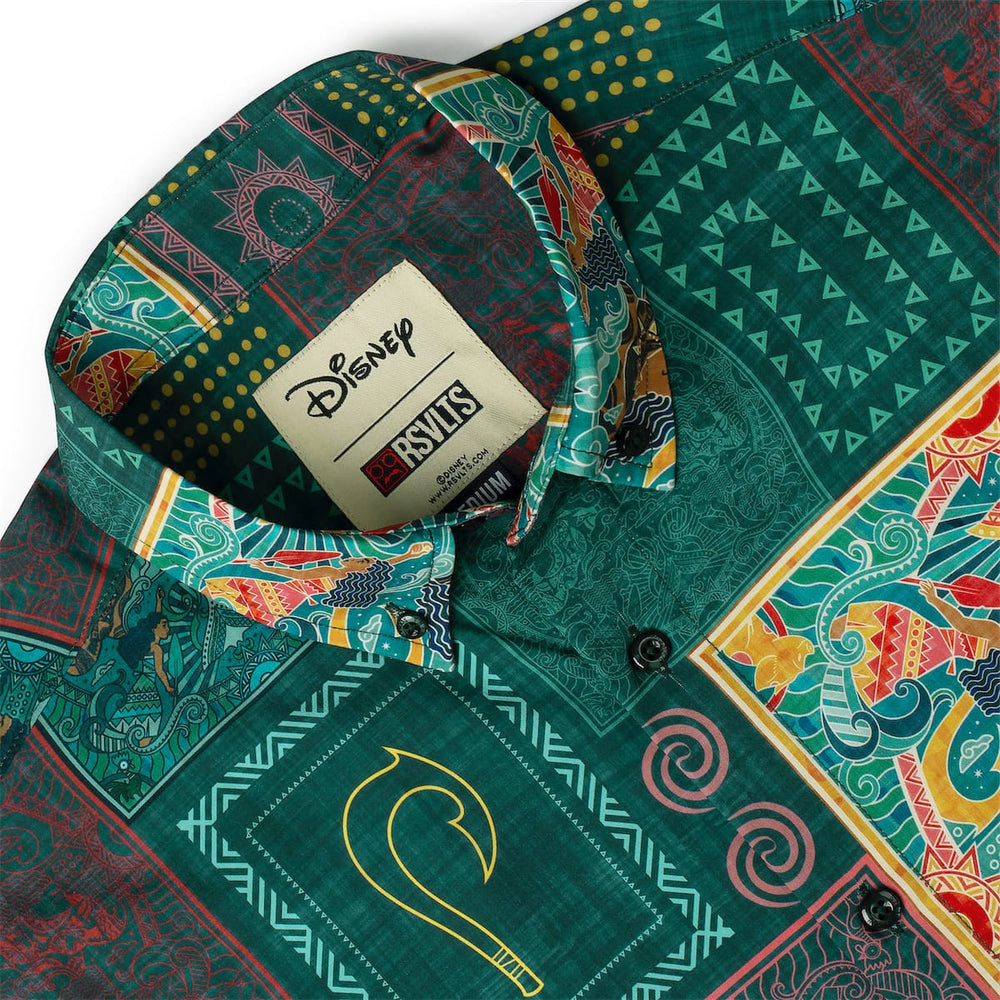 Disney’s Moana "Ocean Tapestry (Multicolor)" – KUNUFLEX Short Sleeve Shirt - Image 6