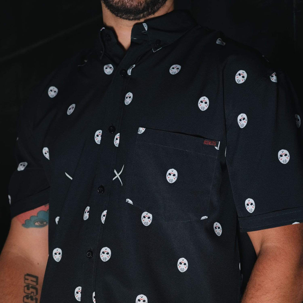 Friday the 13th "Greetings from Crystal Lake" – KUNUFLEX Short Sleeve Shirt - Image 5