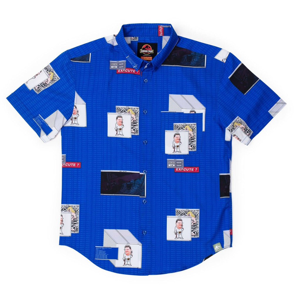 Jurassic Park "The Nedry Code" – KUNUFLEX Short Sleeve Shirt - Image 3