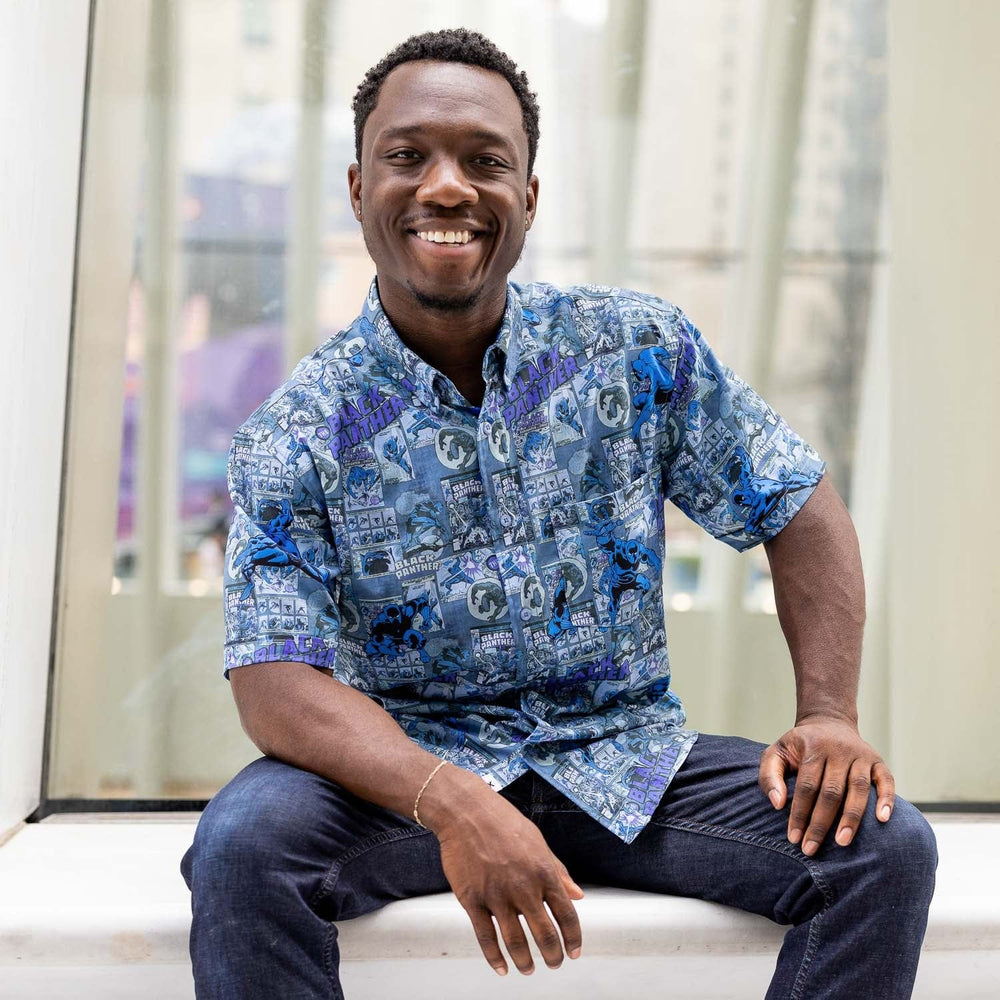 Black Panther "Panther Power" – KUNUFLEX Short Sleeve Shirt - Image 7