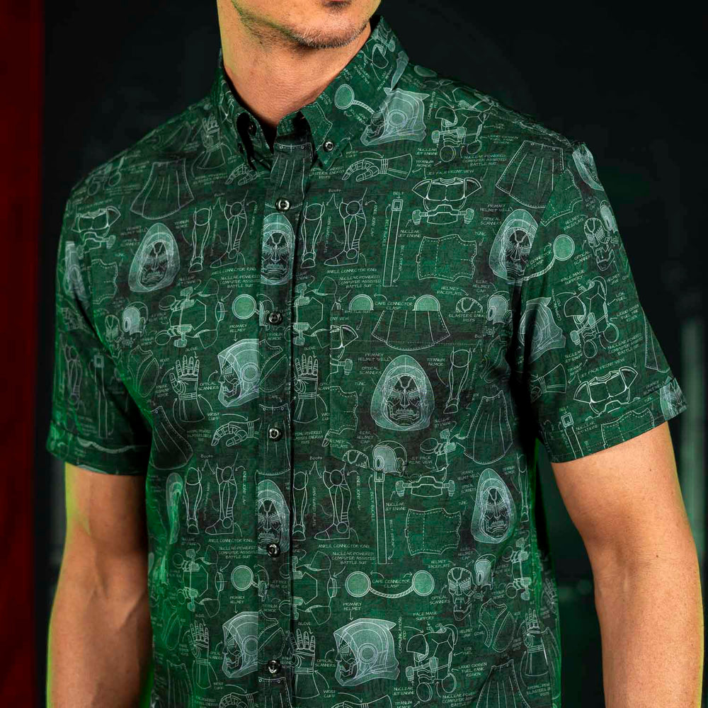 Doctor Doom "Doom-prints" – KUNUFLEX Short Sleeve Shirt - Image 4