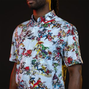 Marvel 85th Anniversary "There Goes My Hero" – KUNUFLEX Short Sleeve Shirt