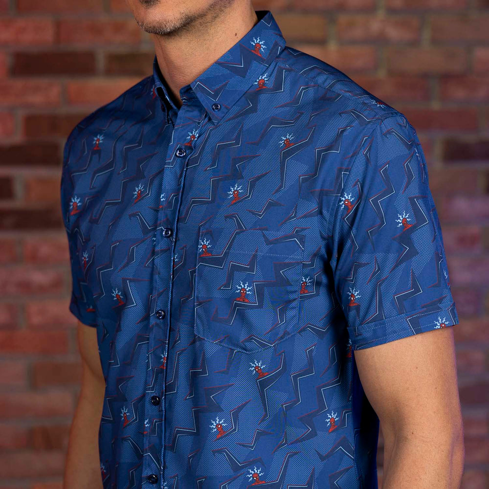 Spider-Man "High Alert" – KUNUFLEX Short Sleeve Shirt - Image 4