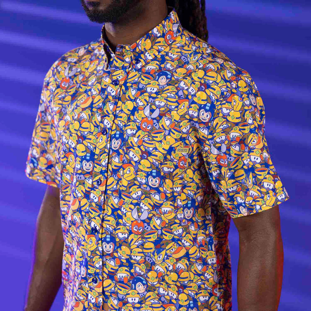 Mega Man "Metall Heads" – KUNUFLEX Short Sleeve Shirt - Image 4