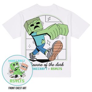 Minecraft "Beware of the Dark" – Vintage Crewneck Tee