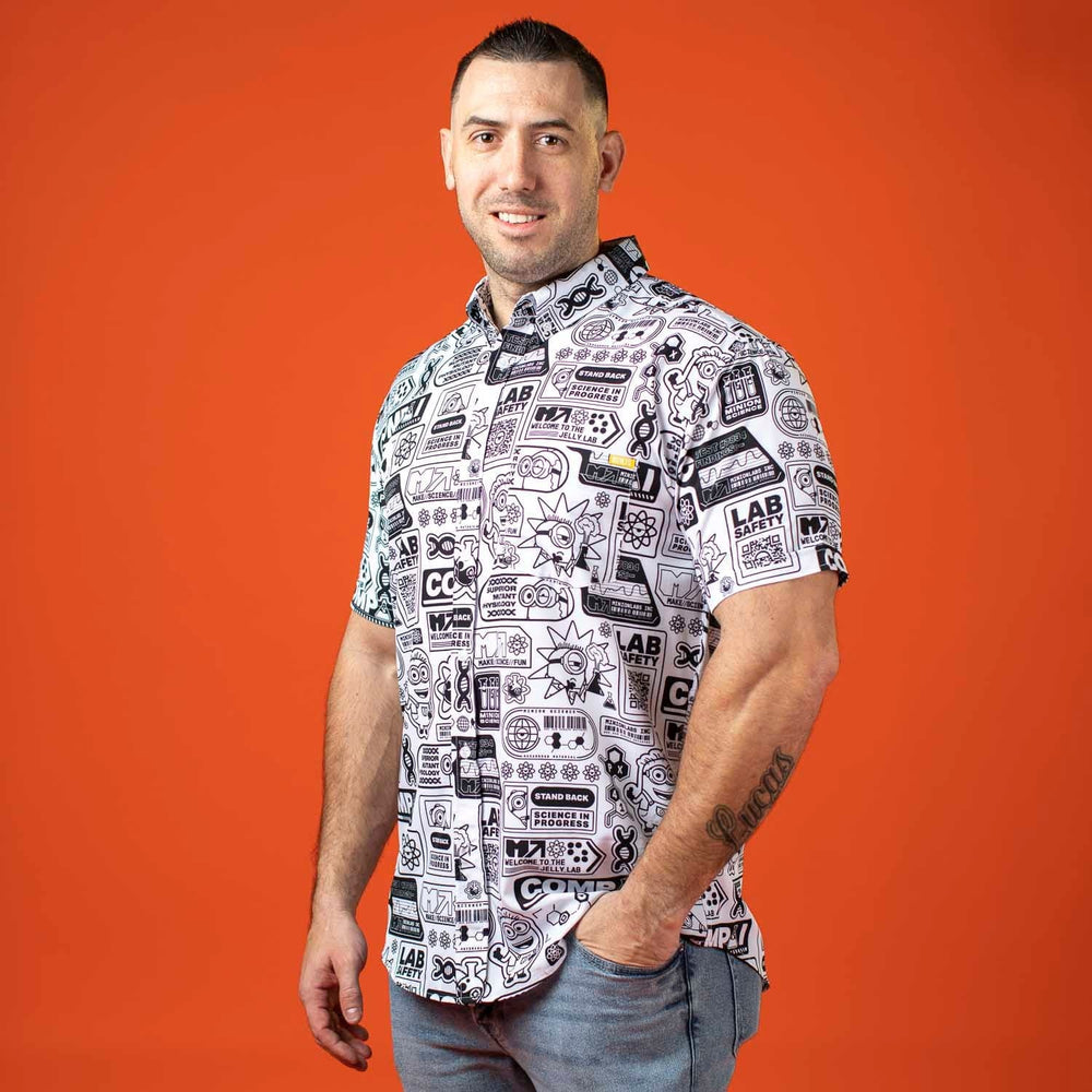 Minions "Zero Days Without Accident" – KUNUFLEX Short Sleeve Shirt - Image 6