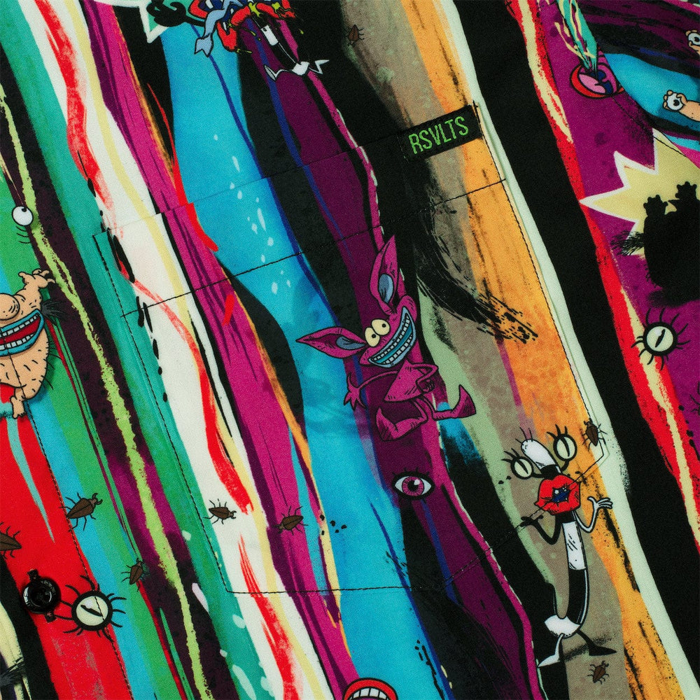 Aaahh!!! Real Monsters "Abstract Screams" – KUNUFLEX Short Sleeve Shirt - Image 7