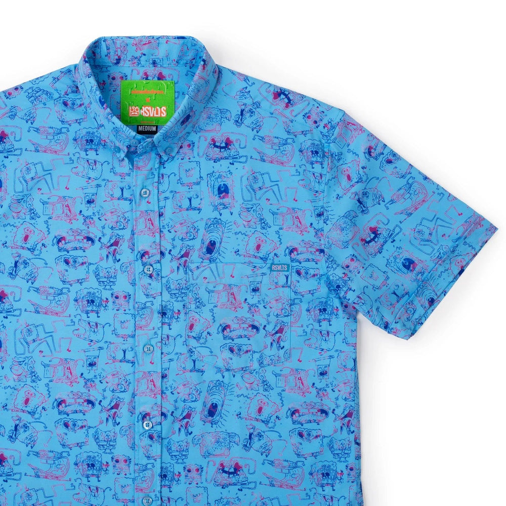 SpongeBob "Different Sides of a Sponge" (Blue) – KUNUFLEX Short Sleeve Shirt