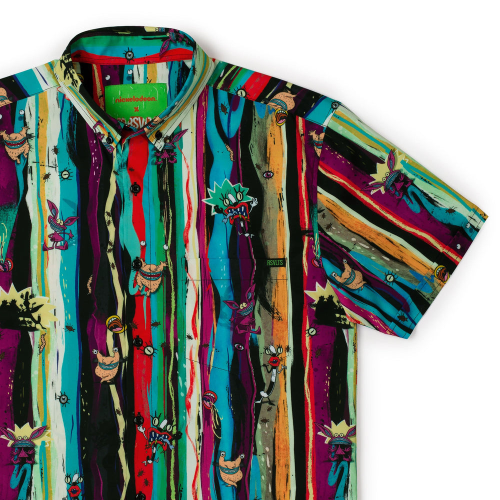 Aaahh!!! Real Monsters "Abstract Screams" – KUNUFLEX Short Sleeve Shirt - Image 2