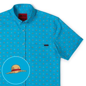 One Piece "Lil Straw Hats" – KUNUFLEX Short Sleeve Shirt