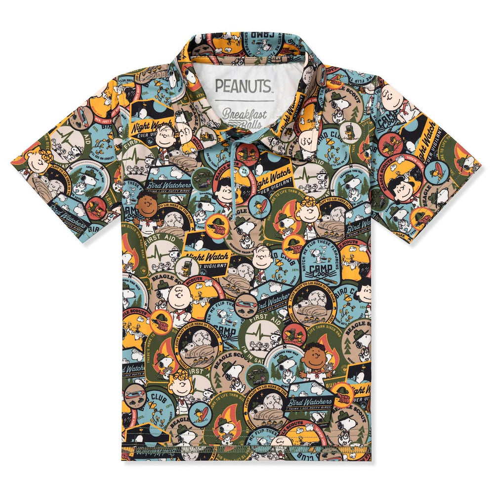 Peanuts "Merit Badges" – Preschooler All-Day Polo - Image 2