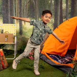 Peanuts "Campout Camo" – Preschooler All-Day Polo