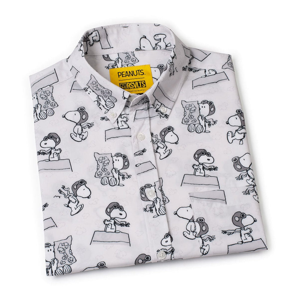 Peanuts "The Flying Ace" – KUNUFLEX Short Sleeve Shirt - Image 8