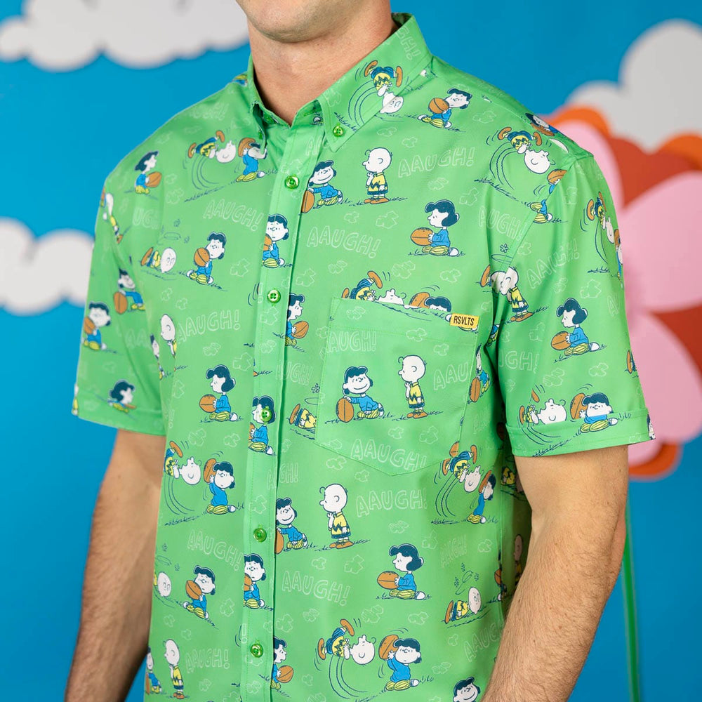 Peanuts "AAUGH!" – KUNUFLEX Short Sleeve Shirt - Image 4