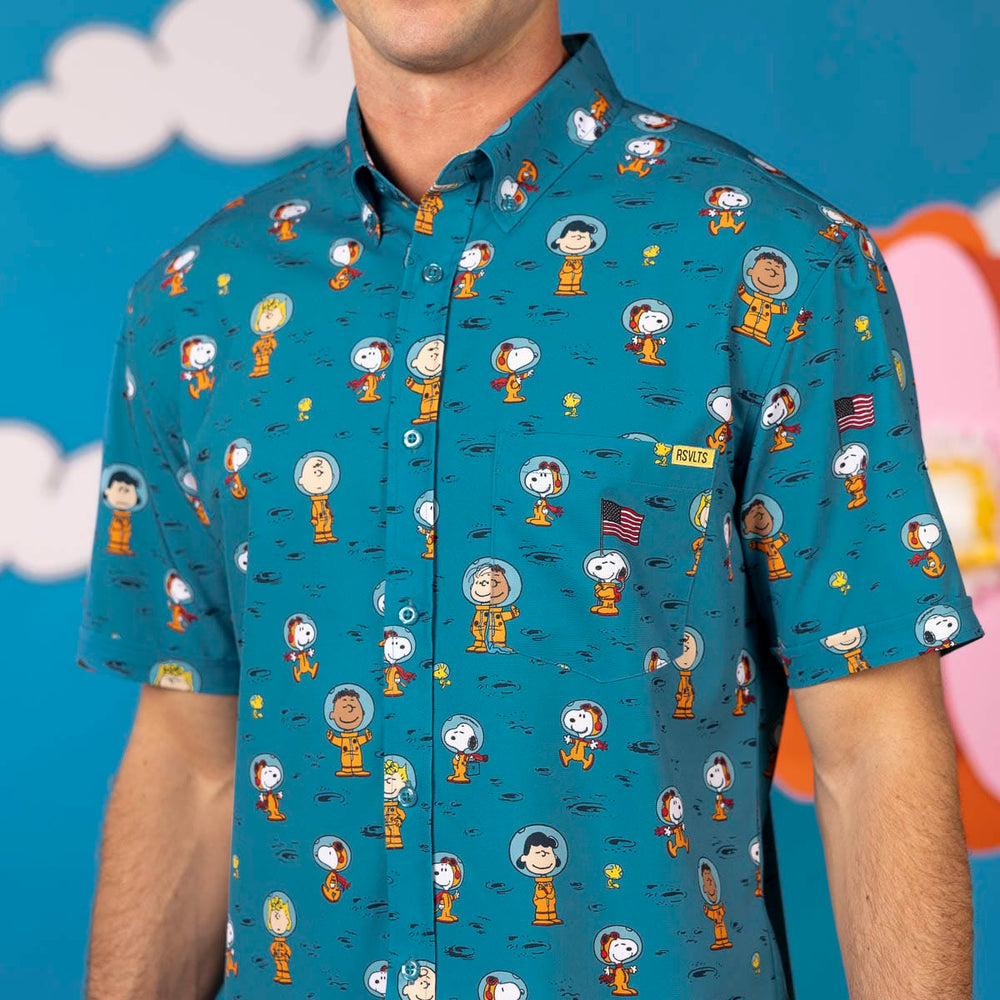 Peanuts "Astro 'Nuts" – KUNUFLEX Short Sleeve Shirt - Image 4