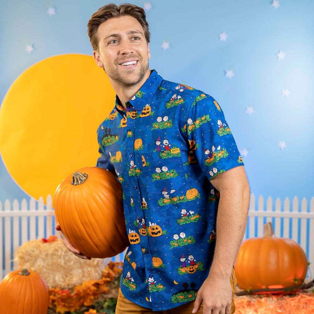 Peanuts "It's the Great Pumpkin!" – KUNUFLEX Short Sleeve Shirt - Image 2