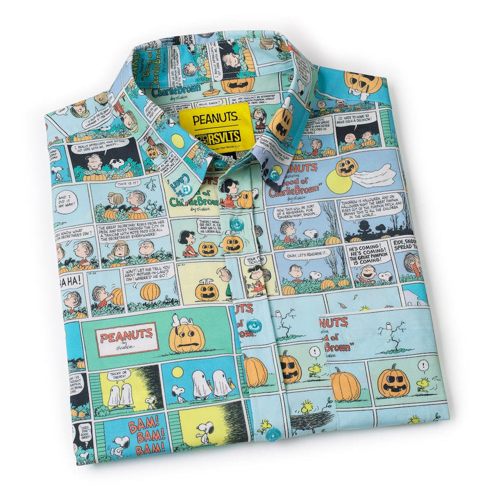 Peanuts "Spooky Strips" – KUNUFLEX Short Sleeve Shirt - Image 8