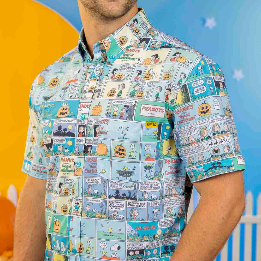 Peanuts "Spooky Strips" – KUNUFLEX Short Sleeve Shirt - Image 2