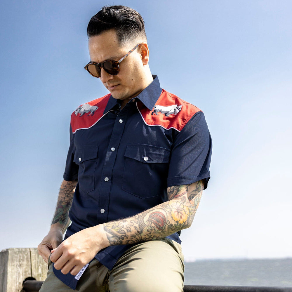 Great White Buffalo – Roper Short Sleeve Shirt - Image 3
