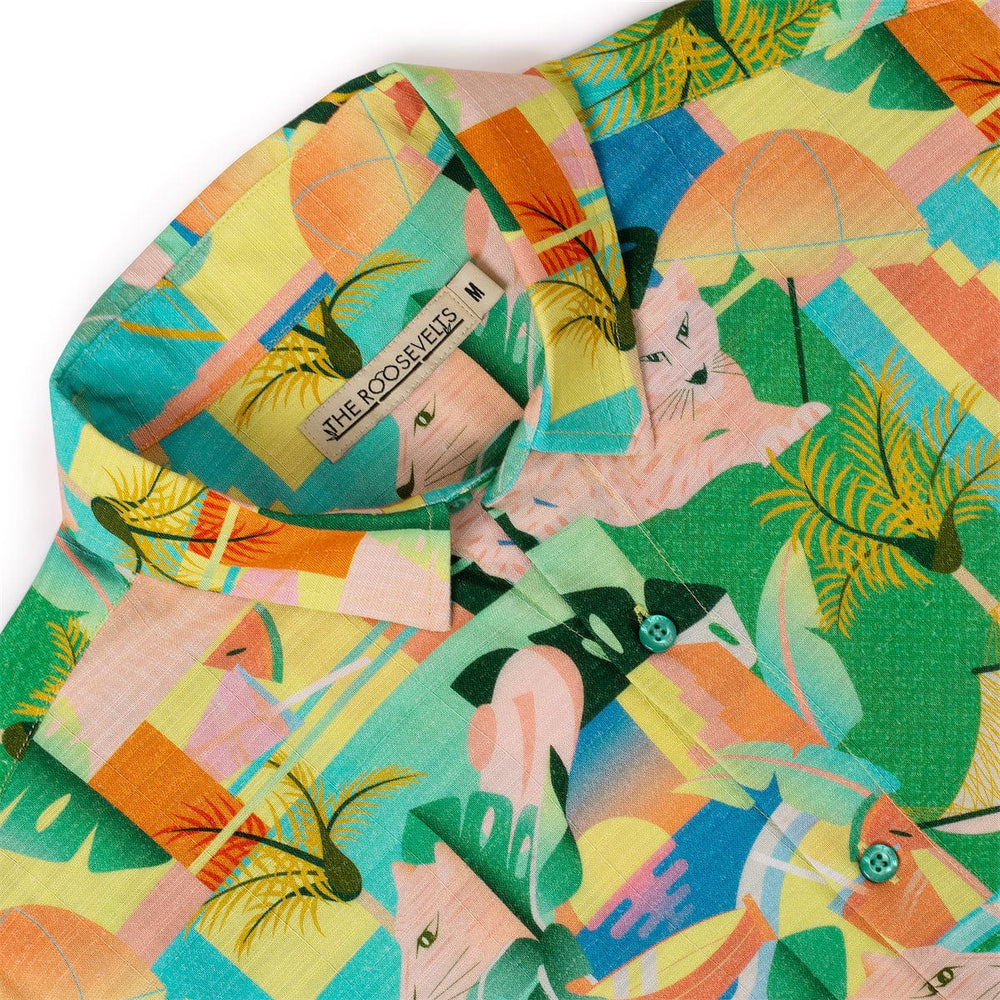Big Cat Cabana – Bamboo Short Sleeve Shirt - Image 7