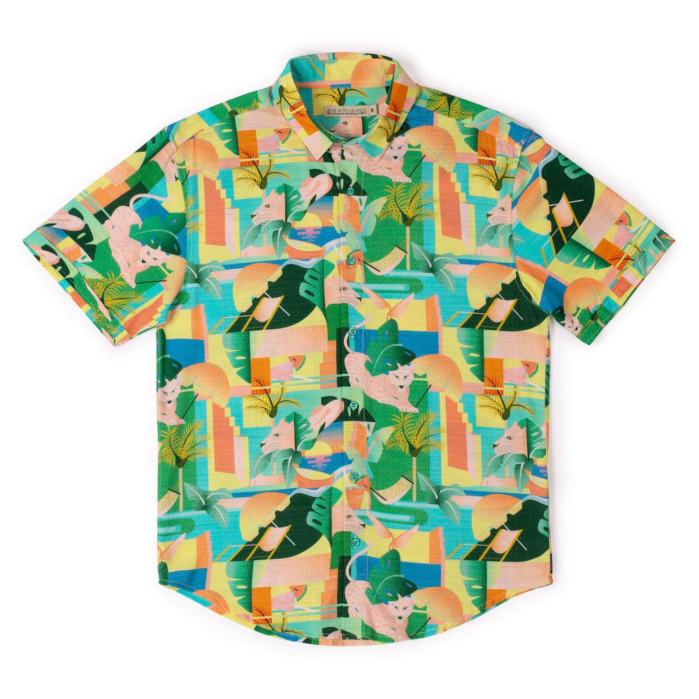Big Cat Cabana – Bamboo Short Sleeve Shirt - Image 5