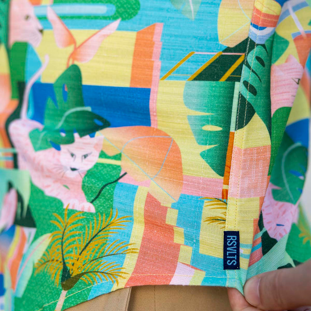Big Cat Cabana – Bamboo Short Sleeve Shirt - Image 6