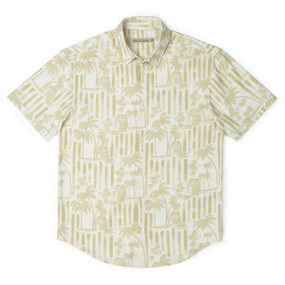 Bula (Gold) – Bamboo Short Sleeve Shirt - Image 5