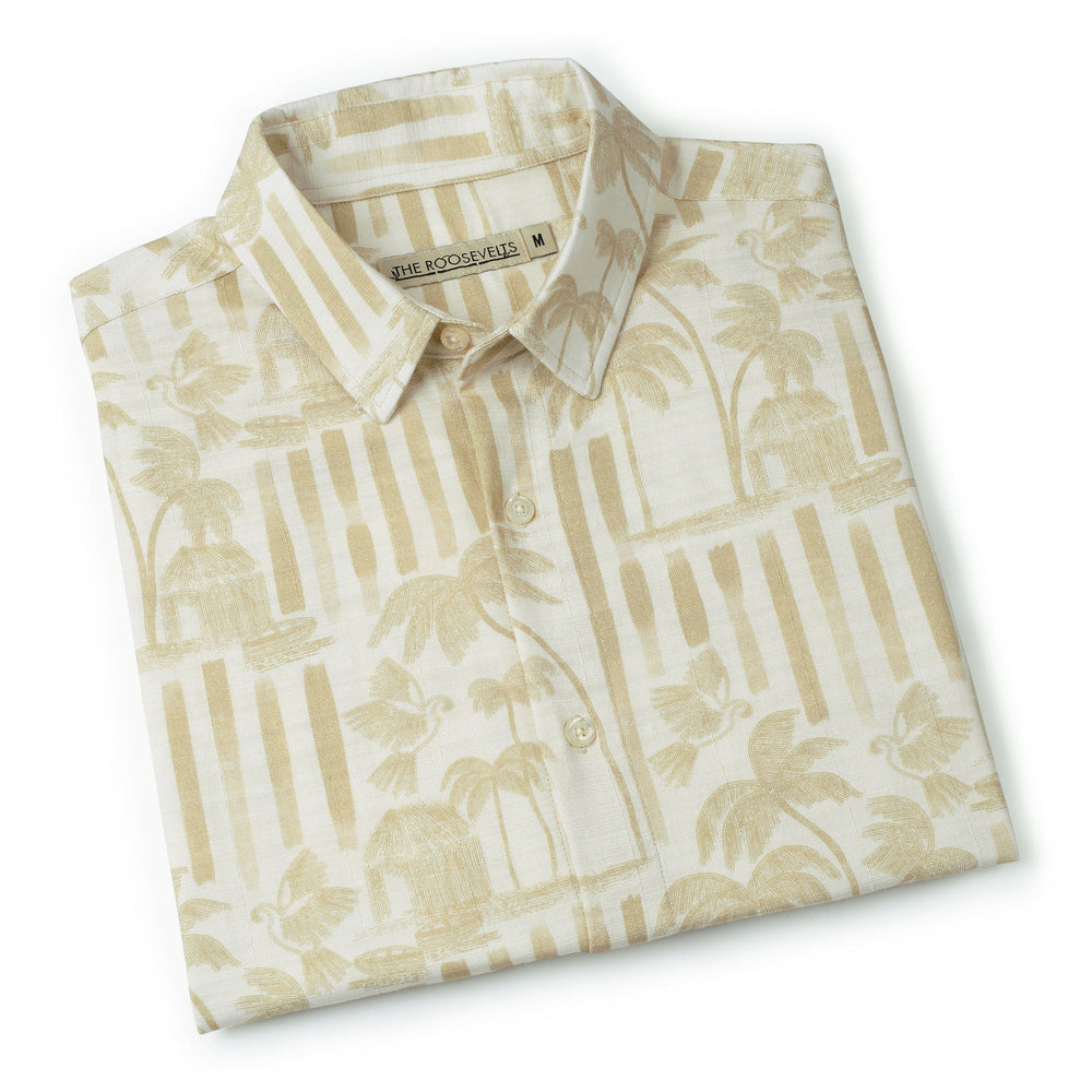 Bula (Gold) – Bamboo Short Sleeve Shirt - Image 8