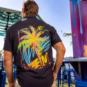 Electric Palm – Bamboo Short Sleeve Shirt