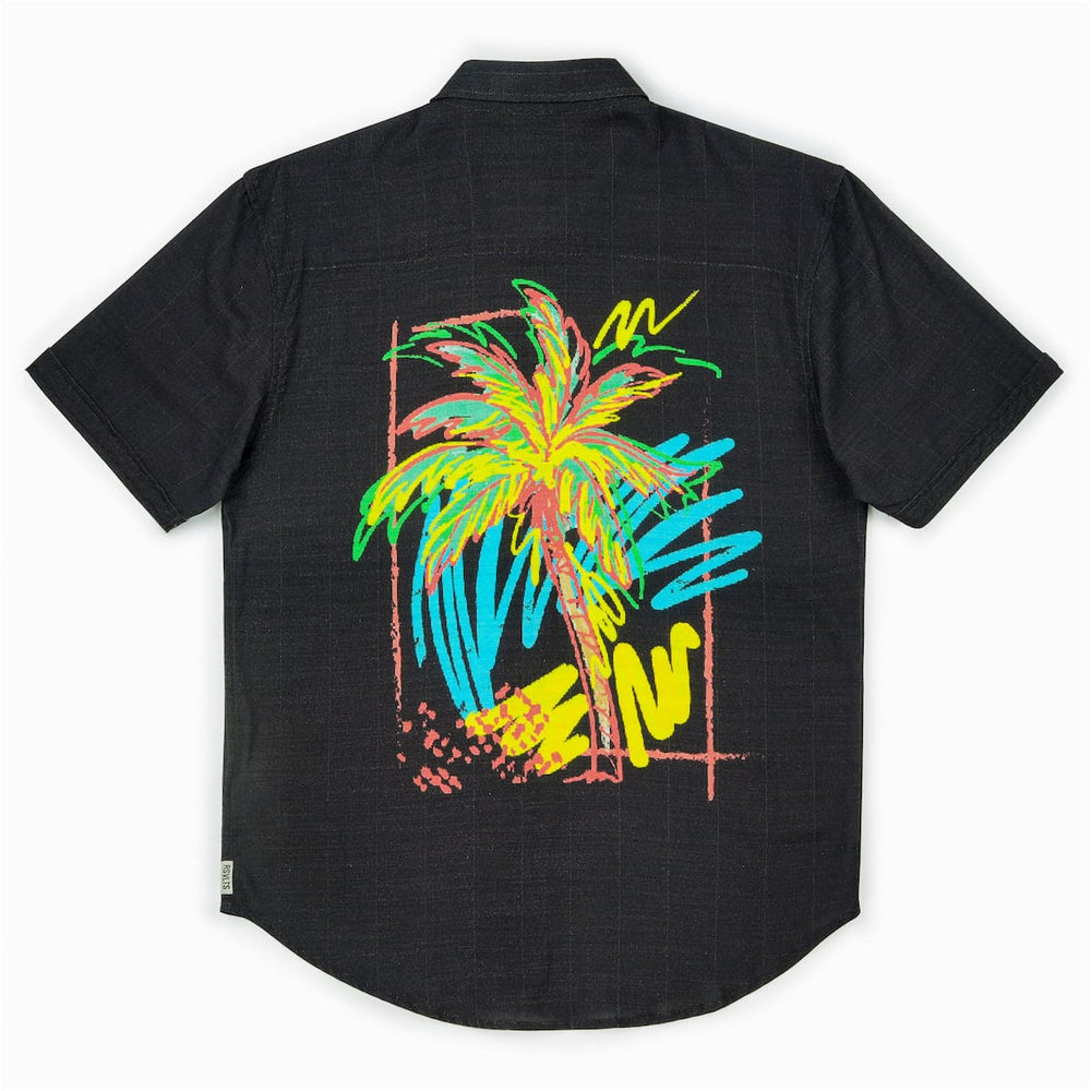 Electric Palm – Bamboo Short Sleeve Shirt - Image 4