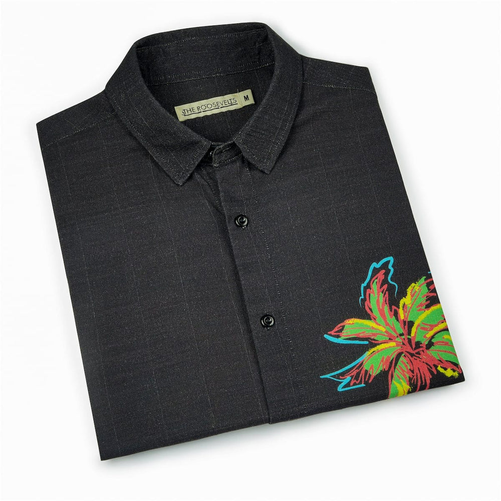 Electric Palm – Bamboo Short Sleeve Shirt - Image 7